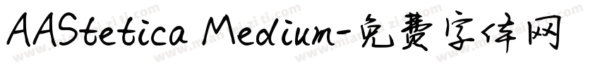 AAStetica Medium字体转换